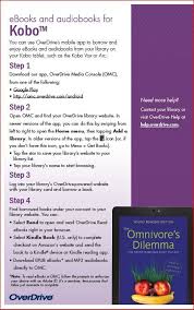 Overdrive Help Digital Literacy Ereader Ebooks