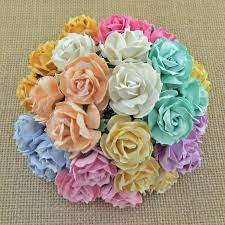 Maybe you would like to learn more about one of these? 50 Mixed Pastel Colour Mulberry Paper Wild Roses 30mm Saa 319 Promlee Flowers Wholesale Mulberry Paper Flowers Direct From Thailand