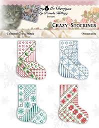 Waiting for santa counted cross stitch stocking was designed by diana thomas. Counted Cross Stitch Crazy Stockings Cross Stitch Ornamen Magcloud