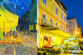 Oil on canvas, 73 x 92 cm. Vincent Van Gogh Real Life Painting Cafe Terrace At Night Cafe Terrasse Sur La Place Du Forum Arles France Chamelle Photography Chamelle Photography Travel And Lifestyle Blog In Melbourne