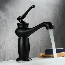 We carry standard 8 inch widespread faucets, as well as bridge faucets and basin mixer taps. Basin Faucet Black Brass Lamp Style Bathroom Sink Faucet Single Handle Deck Vintage Wash Mixer Tap Crane Shopee Malaysia