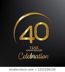 Amtrak 40th anniversary coloring book measuring 10x7 3/4 w/ 22 pages to color. 40 Years Anniversary Celebration Anniversary Logo With Swoosh And Elegance Golden Color Isolated On Bla Anniversary Logo 40 Years Anniversary Year Anniversary