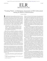 Pdf Treading Water A Preliminary Assessment Of Epa