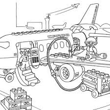 Lego truck and plane lego transportations coloring pages you can paint online and print out. Lego Airplane Coloring Pages Coloring And Drawing