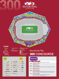 stadium maps mercedes benz stadium