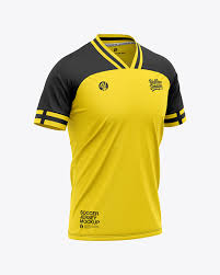 Download Men S Soccer Jersey T Shirt Mockup Front Half Side View Football Jersey T Shirt