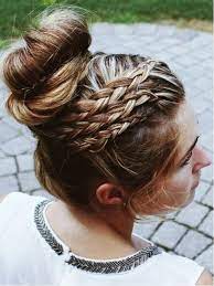 10 Trendy Hairstyles That Will Save Your Hair On Rainy Days Nicestyles Long Hair Styles Braided Bun Hairstyles Bun Hairstyles