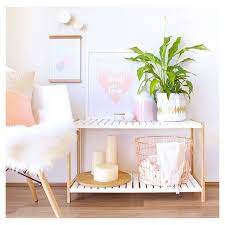 The Kmart Forecast On Instagram Regram From Oh Eight Oh Nine Featuring The Kmart Faux Sheep Skin Rug 19 A Gold Room Decor Pastel Room Rose Gold Bedroom