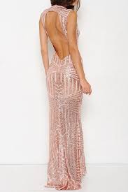 Leading Lady Open Back Sequin Maxi Dress Rose Gold Restocked Sequin Cocktail Dress Sequin Maxi Dress Fashion