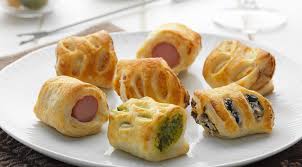 Deep Frozen Uncooked Assortment Of Stuffed Puff Pastry Appetizers Rispo Surgelati