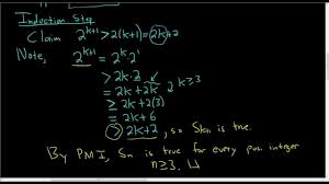 Principle Of Mathematical Induction Inequality Proof Video Mathematical Induction Maths Exam Math Videos