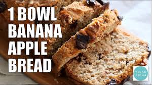 Add chopped cold butter to the whole wheat flour and mix well with fingertips so that they resemble bread crumbs. 1 Bowl Banana Apple Bread Vegan Richa Recipes Youtube