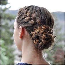 French Braid Into A Braid Wrapped Messy Bun On Myself Today I Made The Bun By Tying Sections Of Braided Bun Hairstyles Bun Hairstyles French Braid Hairstyles