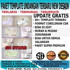 Untuk membuat desain berbasis vector ini, software populer yang bisa digunakan seperti corel draw, adobe illustrator (ai), . Desain Undangan Cdr Harga Terbaik September 2021 Shopee Indonesia