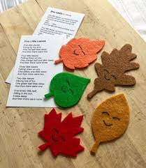 Five Little Leaves Fall Preschool Fall Kindergarten Autumn Activities