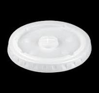 Flat Lid W/Straw Hole 1000/cs 96mm
