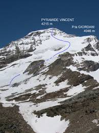 Vincent piramit ( walser alman : Piramide Vincent Parete Se Camptocamp Org