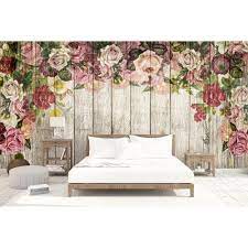 Stylized floral ornament for design. Bohemian Blossom Vintage Flower Wooden Like Textile Wallpaper Overstock 31419721