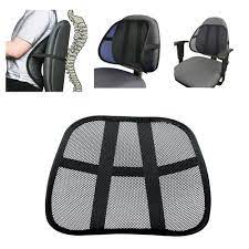 Just be sure your desktop is high enough: Cool Vent Cushion Mesh Back Lumbar Support New Car Office Chair Truck Seat Black Walmart Com Walmart Com