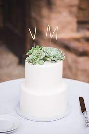 30 Small Wedding Cakes With Big Impact Simple Wedding Cake Small Wedding Cakes Succulent Wedding Cakes