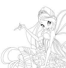 Winx Club Coloring Pages Bloom Winx Club Bloom Sirenix Coloring Pages Cizim Egitimleri Cizim Egitim