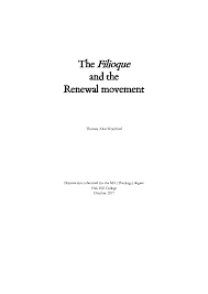 PDF) The Filioque and the Renewal Movement