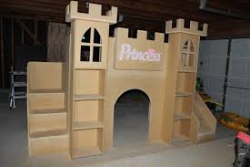 Castle 6×8′ on the ground, and 8×10 at 2nd floor. Castle Loft Bed With Stairs And Slide Ana White