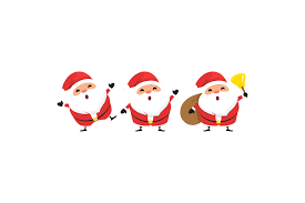 Download Christmas Characters Santa Vector Set Graphic By 1tokosepatu Creative Fabrica SVG Cut Files