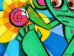 Hey Mikey I Think He Likes It Flickr Photo Sharing Art Artist Atlanta Kennesaw Georgia Colorful Drawing Illustrati Colorful Drawings Art Abstract Artwork