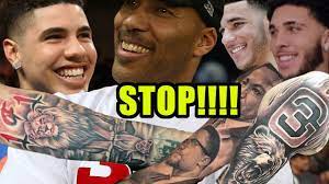 Lonzo ball drops diss track on lakers teammate kyle kylie kuzma. More Tattoos Lavar Speaks On Lamelo Lonzo Liangelo New Tattoos Soon Will Cover Everything Youtube