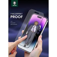 Green Lion 9H Steve Matte Strong Full Glass Protector for iPhone 14 Pro  (GN9HMTSGL14PCL)