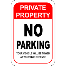 Private Property No Parking Parking Signs Private Property Reserved Parking Signs