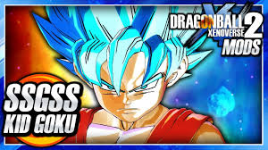 Dragon Ball Xenoverse 2 Pc Super Saiyan Blue Kid Goku Dlc Ssgss Mod Gameplay Youtube