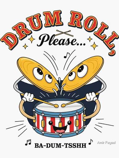 Drum Roll, Please Sticker