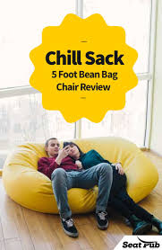 Chill Sack 5 Foot Bean Bag Chair Review Bean Bag Chair Bean Bag Sack