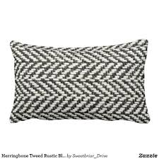 Black And White Lumbar Throw Pillows Herringbone Tweed Rustic Black White Knit Print Lumbar Pillow Zazzle Com In 2020 Rustic Pillows Black White Pillows Pillows