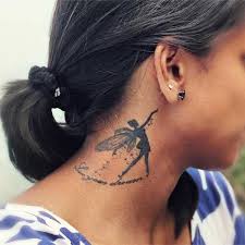 Kadin Boyun Melek Dovmesi Dovme Tasarimlari Melek Dovmesi Tattoo