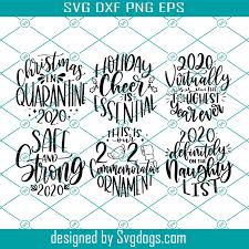 Svg cut files are a graphic type that can be scaled to use with the silhouette cameo or cricut. 2020 Christmas Ornament Svg Bundle Hand Lettered Svg Funny Christmas Svg Christmas Svg Circle Ornament Svg Christmas 2020 Svg Svgdogs