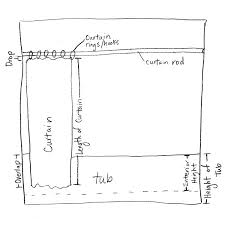 Shower Curtain Lengths New Average Length Of Rod Long