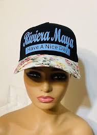 Robin Ruth Adjustable Ladies Rivera Maya Black /Floral “HAVE A NICE DAY”