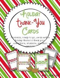 Holiday Thank You Cards Free Christmas Teaching Free Thank You Cards Christmas Thank You