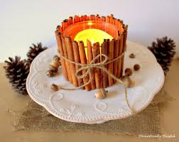 Cinnamon Stick Candle Holder