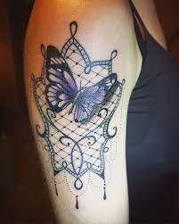Done Today At Eastside Tattoo By Eastsidefab Lot Of Fun To Do This Lace Tattoo Girlwithtattoos Gir Lace Butterfly Tattoo Lace Tattoo Lace Tattoo Design