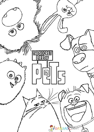 Pin By Your Cute On Coloring Pages Coloring Pages Secret Life Of Pets Coloring Books