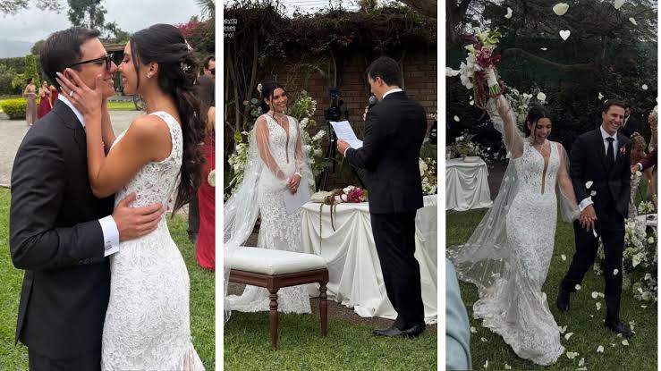 Mafer Neyra y Ernesto Cabieses sorprendieron a los invitados de su boda con  sus votos: “Quiero seguir conociendo el mundo contigo” - Infobae