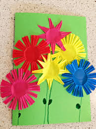 Let the kids create crafts that will make it memorable. Summer Bouquet Greeting Card Craft Skip To My Lou