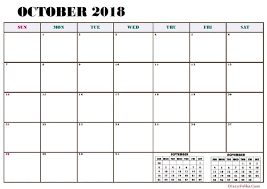 Pin On October 2018 Calendar