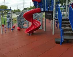 Did You Know That Rubber Safety Tiles Are A Smooth Durable And Economical Choice For Playground Surfacing Playground Design Playground Tile Rubber Flooring