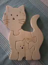 Schau dir unsere auswahl an basteln mit holz an, um die tollsten einzigartigen oder spezialgefertigten, handgemachten stücke aus unseren shops zu finden. Katzenpuzzle Fur 2 Jahrige Zum Geburtstag Holz Dekupiersage Holz Ideen Basteln
