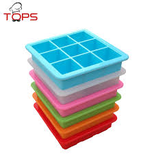 Baby Food Storage Container Bpa Free 9 Cavity Silicone Ice Cube Tray With Lid Baby Food Freezer Tray With Lid Buy Silicone Ice Cube Tray With Lid Silicone Ice Cube Tray Baby Food